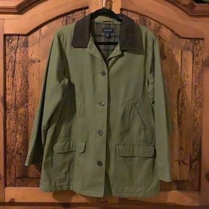 LAND’S END Flannel lined Barn Coat